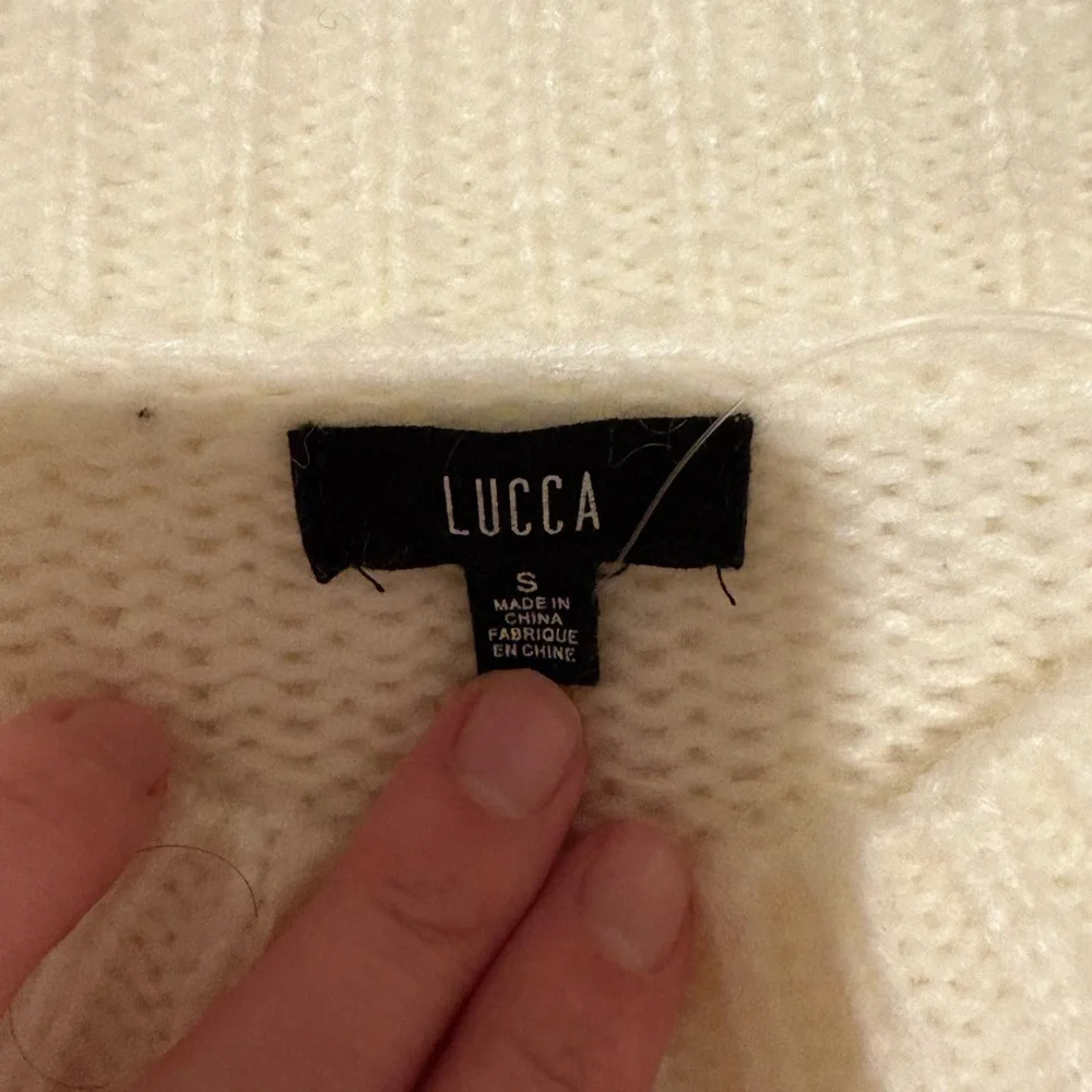 Chic Cream Ruffle Sweater - Picture 2 of 2